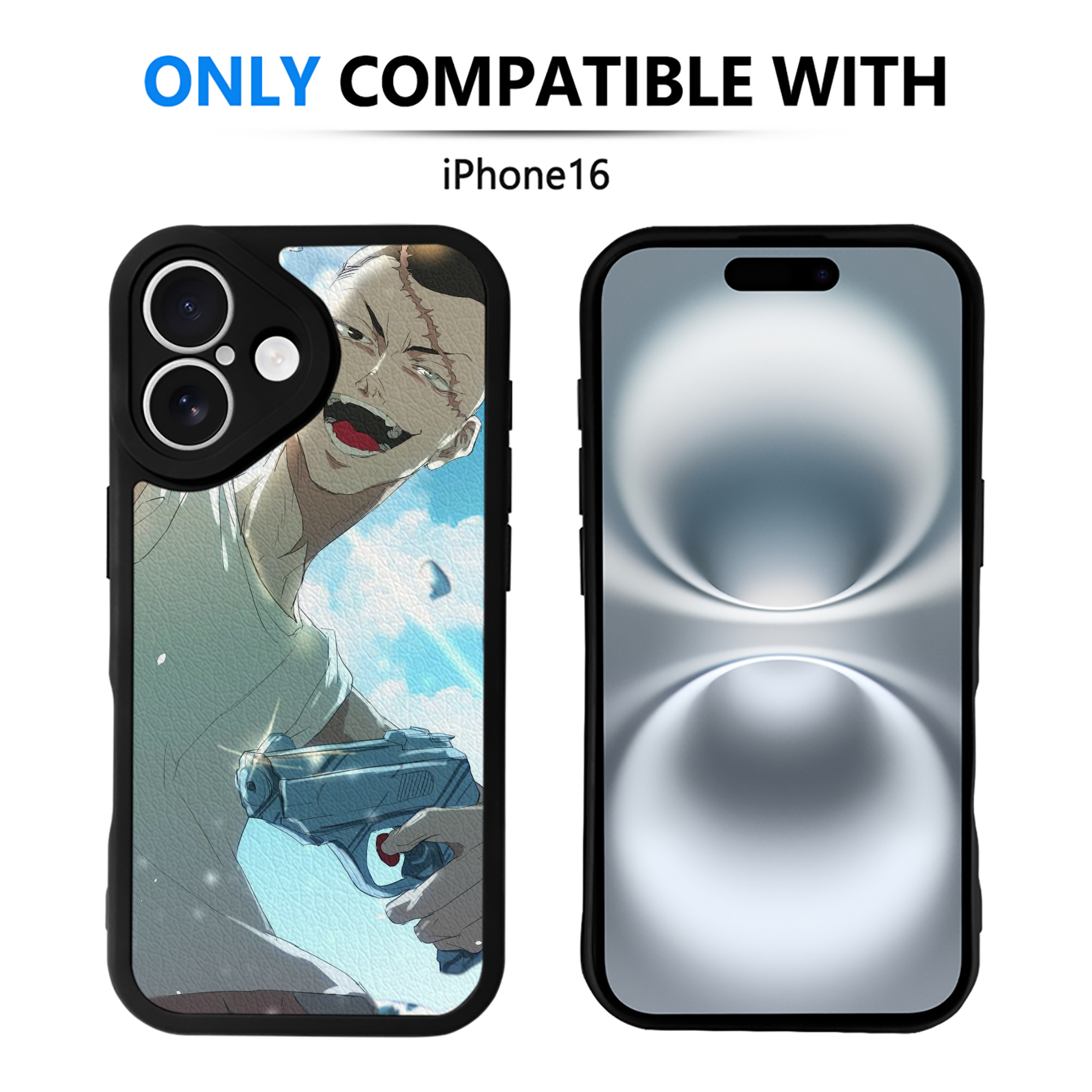 （画像用） 東京リベンジャーズ Tokyo Revengers 【iPhone 16シリーズ対応】シリコンスマホケース（レザー調） 材質：シリコン